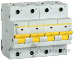 Автоматичний вимикач 4p C 15кА IEK ВА47-150