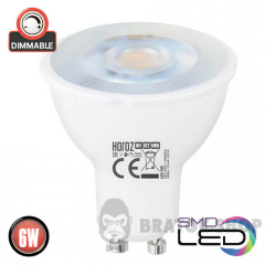 Лампа светодиодная LED GU10 MR16 6W 6400K Horoz Electric VISION (001-022-0006-040)