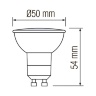 Лампа светодиодная LED GU10 MR16 6W 6400K Horoz Electric VISION (001-022-0006-040)