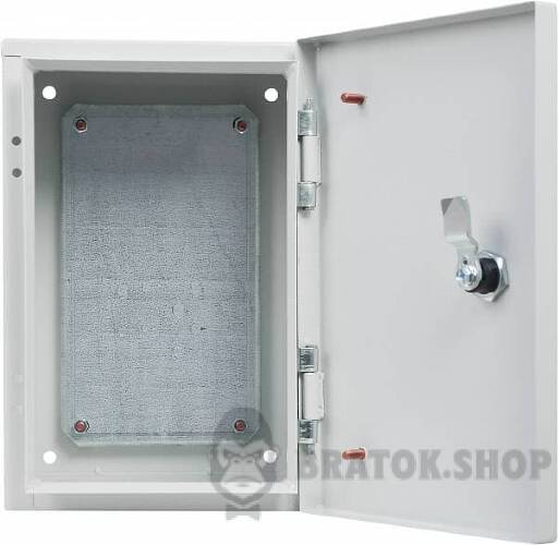 Щит монтажный металевий 30x20x15 ЩМП IP31 УСКО-Укрем UBox A0260020001 зовнішній
