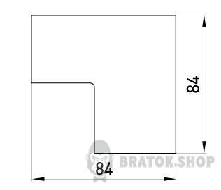 Внутренний угол e.trunking.blend.in.stand.100.60 для короба 100х60мм s4033011 в Киеве