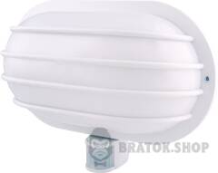 Светильник настенный с датчиком движения e.sensor.lum.69.e27.white(белый) 180°, IP44