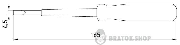 Индикатор-отвертка e.tool.test05 165х4,5 прямой шлиц АС100-500В t001105 в Киеве