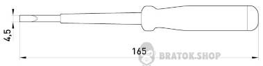 Индикатор-отвертка e.tool.test05 165х4,5 прямой шлиц АС100-500В t001105 в Киеве