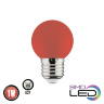 Светодиодная лампа E27 1Вт G45 Horoz Electric RAINBOW красная в Сумах