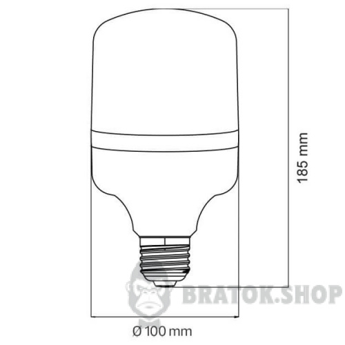 Лампа світлодіодна E27 30W 4200K Horoz Electric TORCH-30 001-016-0030-032