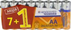 Батарейка лужна AА.LR6 АКЦІЯ (shrink 7+1)