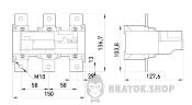 Теплове реле e.industrial.ukh.630.380.630, номін. струм 630А, діап. регул. 380-630 А i0110019 у Києві