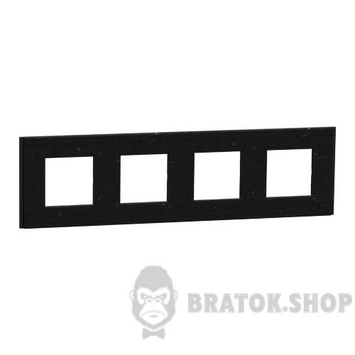 Рамка 4-постова Unica Deco Material, чорний папір NU600874 в Киеве