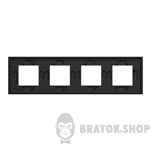 Рамка 4-постова Unica Deco Material, чорний папір NU600874 в Киеве