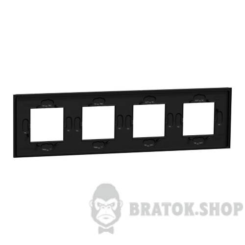 Рамка 4-постова Unica Deco Material, чорний папір NU600874 в Киеве