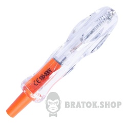 Індикатор-викрутка e.tool.test07 190х4,5хph1 прямий+хрестовий АС100-500В