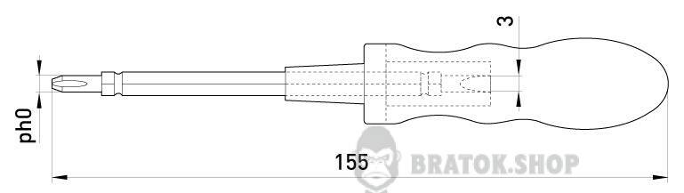 Индикатор-отвертка e.tool.test07 190х4,5хph1 прямой+крестовый АС100-500В t001107 в Киеве