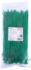 Кабельна стяжка e.ct.stand.400.8.green (100шт), зелена
