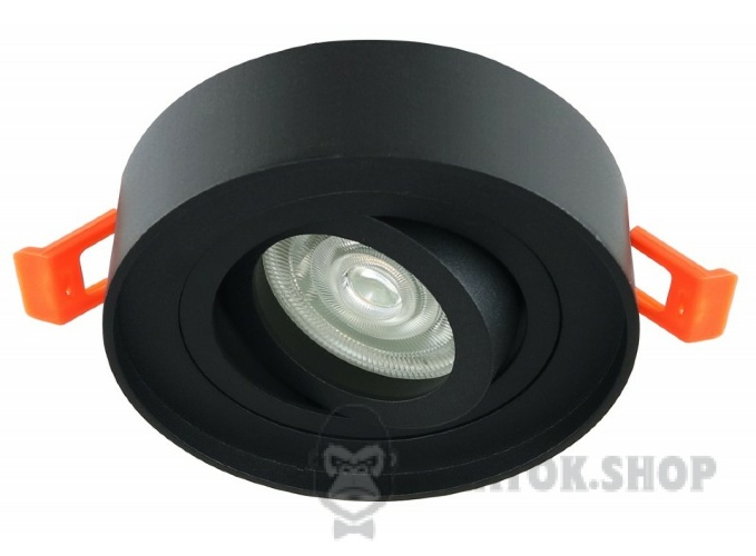 Светильник точечный встроенный GU5.3 LUXEL DLD-01B черный в Сумах