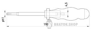 Индикатор-отвертка e.tool.test06 155х3хph0 прямой+крестовый АС100-500В t001106 в Киеве