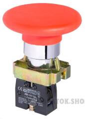 XB2-BR42 Кнопка "грибок" (d 60 мм) "Стоп" червона