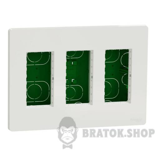 Блок unica system+ прихована вставка 3х2 білий NU173418