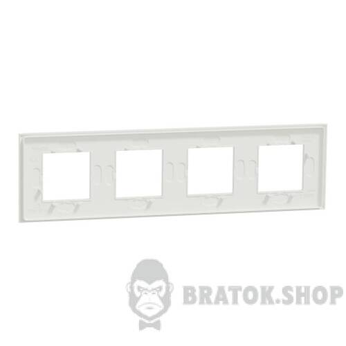Рамка 4-постова Unica Deco Material, матовий білий NU600879 в Киеве