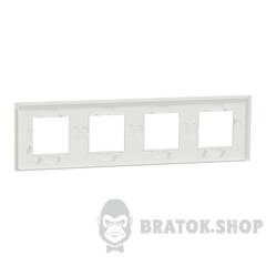 Рамка 4-постова Unica Deco Material, матовий білий