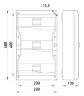 Корпус пластиковый, навесной (NT) 37-модульный, трехрядный, IP 40 6671-137 в Киеве