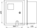 Корпус e.mbox.stand.w.f3.24.z.е металлический, под 3-ф. электронный счетчик, встраиваемый 24 мод. с замком. s0100051 в Киеве