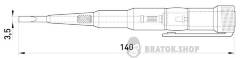 Індикатор-тестер e.tool.test08 140х3,5 прямий шліц АС/DC70-250В