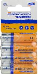 Батарейка лужна AА.LR6.SC4 (shrink card 4)