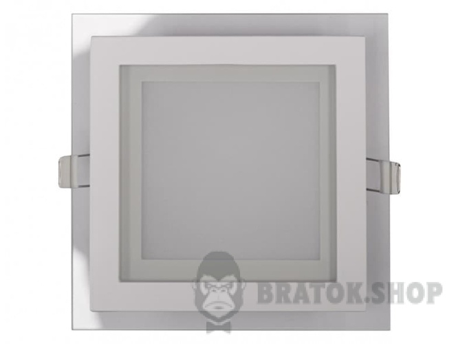 Светильник потолочный встроенный LED 12W 4000K LUXEL DLSG-12N белый с декором