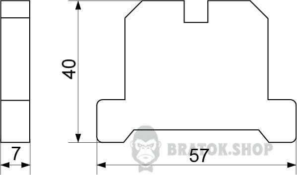 Клемник заземлення гвинтовий АСКО-Укрем 25A JB (ЕК) 2,5/35 A0130020001 у Сумах