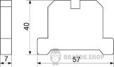 Клемник заземлення гвинтовий АСКО-Укрем 25A JB (ЕК) 2,5/35 A0130020001 у Сумах