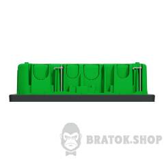 Блок unica system+ прихована вставка 3х2 антрацит