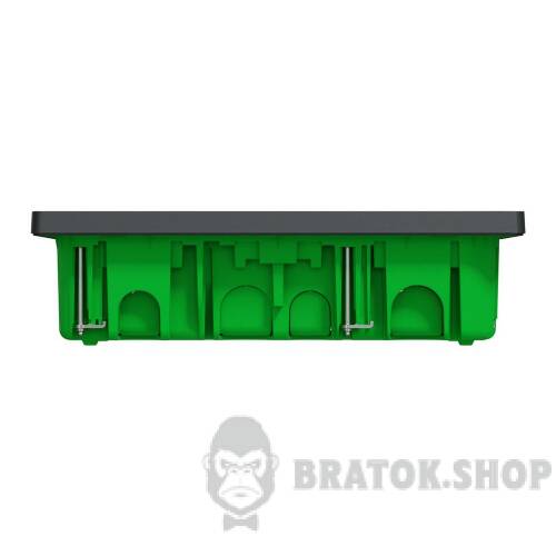 Блок unica system+ прихована вставка 3х2 антрацит NU173454