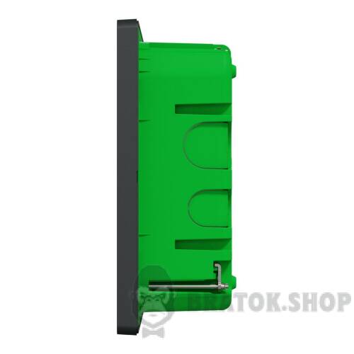 Блок unica system+ прихована вставка 3х2 антрацит NU173454