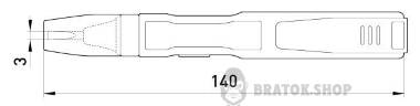Індикатор-тестер e.tool.test09  140х3 прямий шліц АС/DC70-250В t001109 у Києві