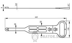 Пластиковый держатель efes.rxj.02 для кабеля.