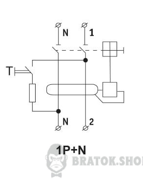 Дифреле ПЗВ 2P 16А 10мА АСКО-Укрем ПЗВ-2001 A0020010001