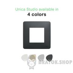 Рамка 1-постова, бежева Unica New Studio