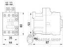 Контактор e.industrial.ukc.12.220, 12А, 220В, no+nc i.0090002 у Києві