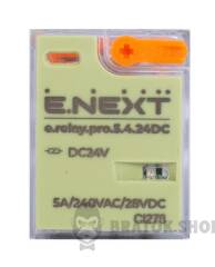 Реле проміжне e.relay.pro.5.4.24DC, 5А, 4 групи контактів, котушка 24В DC