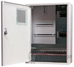 Корпус e.mbox.stand.n.f3.24.z.е металлический, под 3-ф. электронный счетчик, 24 мод., подвесной, с замком.