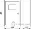 Корпус e.mbox.stand.n.f3.24.z.е металлический, под 3-ф. электронный счетчик, 24 мод., подвесной, с замком. s0100052 в Киеве