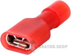 Наконечник-з'єднувач ізольований серії FN e.terminal.stand.fdfn1.25.250.red (fn.f.0,5.1,5) 0,5-1,5 кв.мм "мама", 100шт