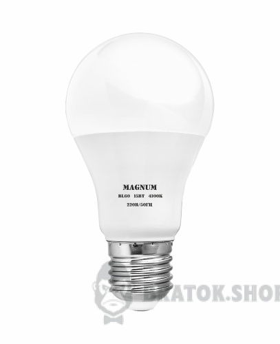 Світлодіодна лампа E27 15Вт 4100K G55 220В MAGNUM BL 60