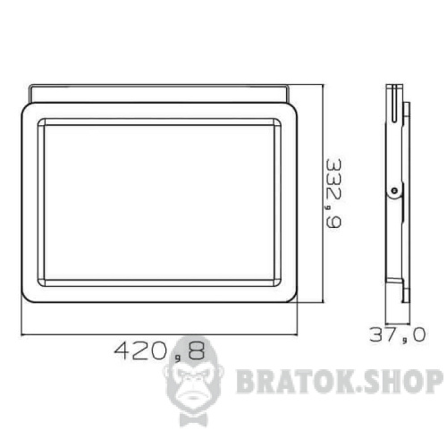 Прожектор світлодіодний LED 200W 6400K IP65 Horoz Electric ASLAN (068-010-0200-010) у Сумах