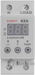 Реле контролю напруги однофазне 63А з індикацією e.control.v09
