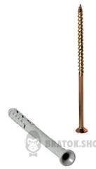 Дюбель-гвоздь 8x80 потай п/п c ударным шурупом ENEXT e.metiz.dowel.92.U1.08.80