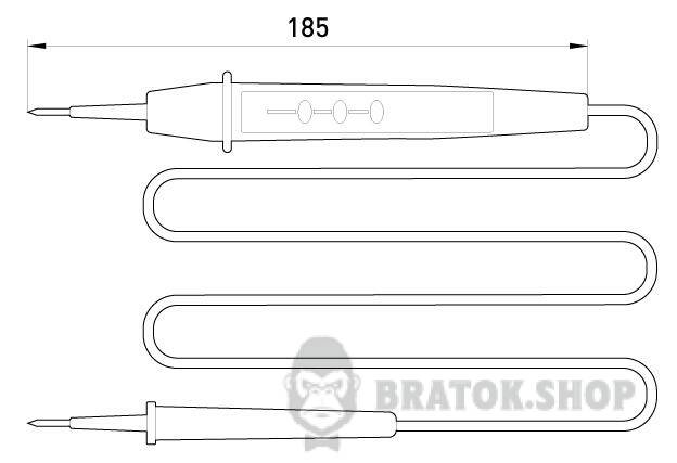 Індикатор e.tool.test11  185мм двополюсний  АС/DC6-380В t001111 у Києві
