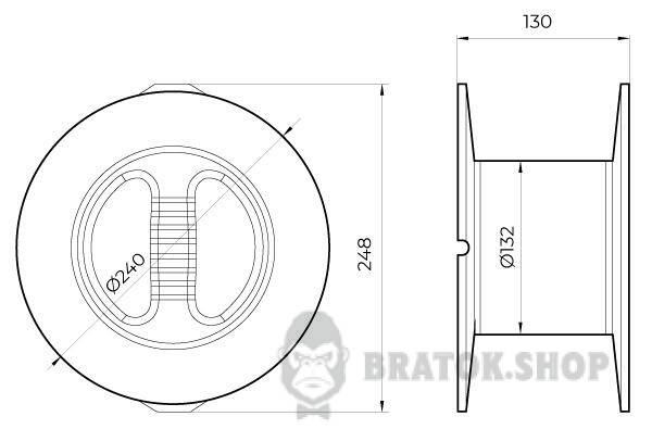 Пластиковая катушка efes.rxj.06, для намотки кабеля s042203 в Киеве