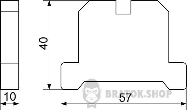 Клеммник заземления винтовой 57A АСКО-Укрем JB (ЭК) 10/35 A0130020004